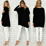 Blusa feminina ampla de tecido leve com caimento solto e confortável